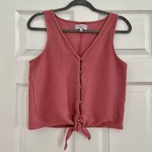 Madewell Texture & Thread Pink Tank Top